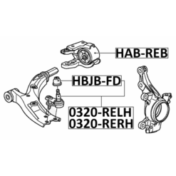 Alternative view of FRONT LOWER BALL JOINT LEFT