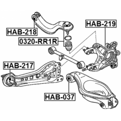 Alternative view of BALL JOINT REAR ARM