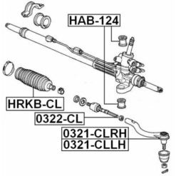 Alternative view of STEERING TIE ROD END LEFT