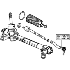 Alternative view of STEERING TIE ROD END RIGHT