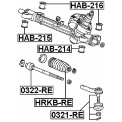 Alternative view of STEERING TIE ROD END