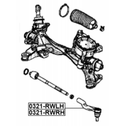 Alternative view of STEERING TIE ROD END RIGHT