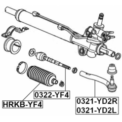 Alternative view of STEERING TIE ROD END LEFT