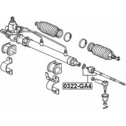 Alternative view of STEERING TIE ROD
