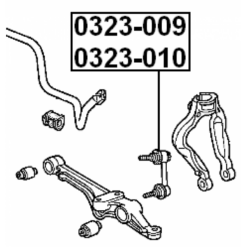 Alternative view of FRONT LEFT STABILIZER LINK / SWAY BAR LINK