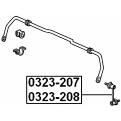 Alternative view of REAR LEFT STABILIZER LINK / SWAY BAR LINK