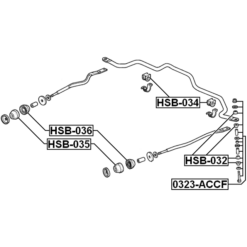 Alternative view of FRONT STABILIZER LINK / SWAY BAR LINK