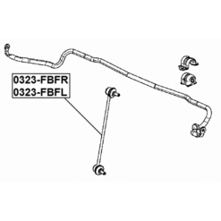 Alternative view of FRONT LEFT STABILIZER LINK / SWAY BAR LINK
