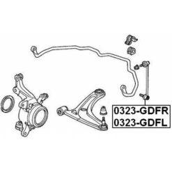 Alternative view of FRONT RIGHT STABILIZER LINK / SWAY BAR LINK