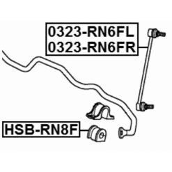 Alternative view of FRONT RIGHT STABILIZER LINK / SWAY BAR LINK