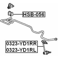 Alternative view of REAR RIGHT STABILIZER LINK / SWAY BAR LINK