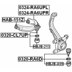 Alternative view of RIGHT UPPER FRONT ARM