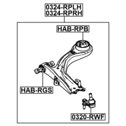 Alternative view of RIGHT LOWER FRONT ARM