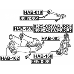 Alternative view of REAR LEFT LATERAL LINK