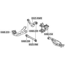 Alternative view of REAR TRANSVERSE LINK