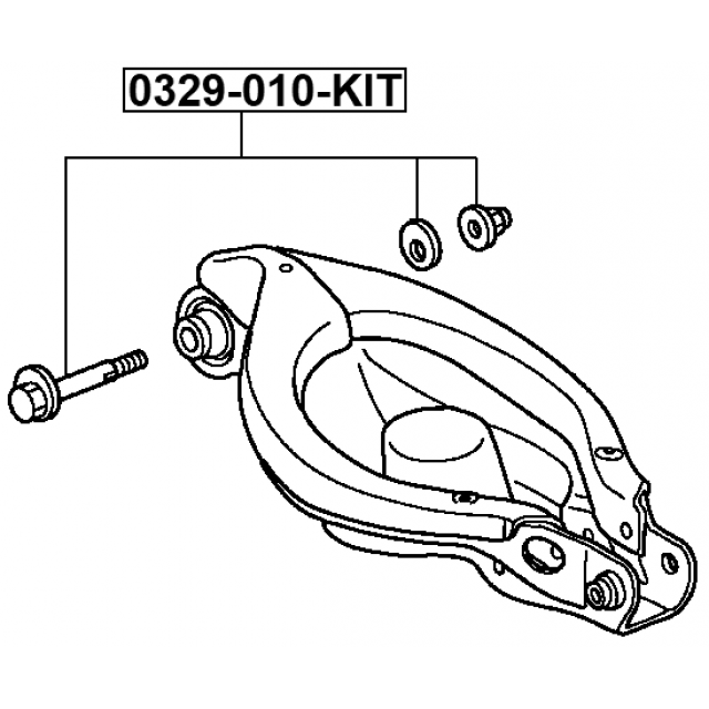 REPAIR KIT, CAMBER ADJUSTING ECCENTRIC BOLT - Image 2