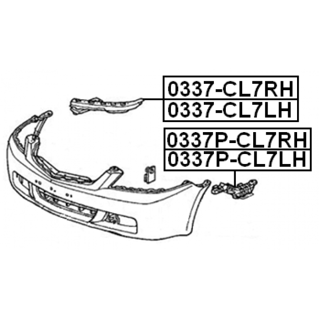 RETAINER FRONT BUMPER RIGHT - Image 2