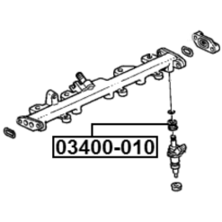 Alternative view of O-RING FUEL INJECTOR