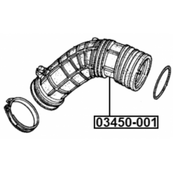 Alternative view of AIR CLEANER HOSE
