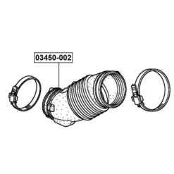 Alternative view of AIR CLEANER HOSE