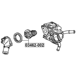 Alternative view of THERMOSTAT 82°C