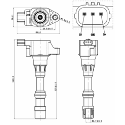 Alternative view of IGNITION COIL