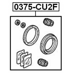 Alternative view of FRONT BRAKE CALIPER REPAIR KIT (SET FOR ONE SIDE)