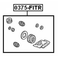 Alternative view of REAR BRAKE CALIPER REPAIR KIT (SET FOR ONE SIDE)