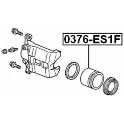 Alternative view of FRONT CALIPER PISTON D51.1