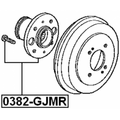 Alternative view of REAR WHEEL HUB (2WD)