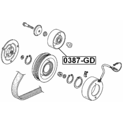 Alternative view of PULLEY TENSIONER