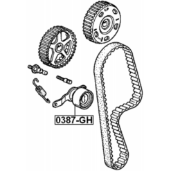 Alternative view of TIMING BELT TENSIONER PULLEY