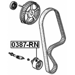 Alternative view of TIMING BELT TENSIONER PULLEY