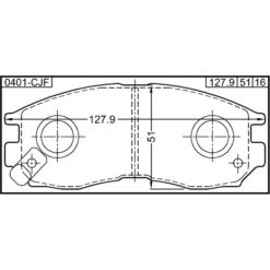 Alternative view of PAD KIT, DISC BRAKE, FRONT