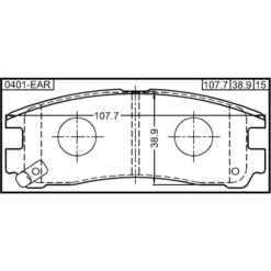 Alternative view of PAD KIT, DISC BRAKE, REAR