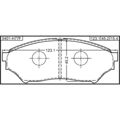 Alternative view of PAD KIT, DISC BRAKE, FRONT