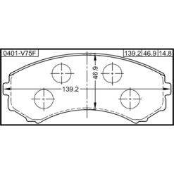 Alternative view of PAD KIT, DISC BRAKE, FRONT