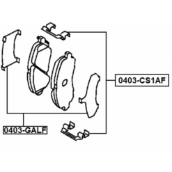 Alternative view of DISC BRAKE CLIP SET