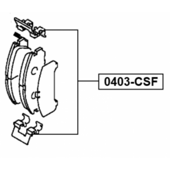 Alternative view of DISC BRAKE CLIP SET