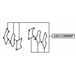 Alternative view of DISC BRAKE CLIP SET