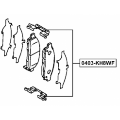 Alternative view of DISC BRAKE CLIP SET