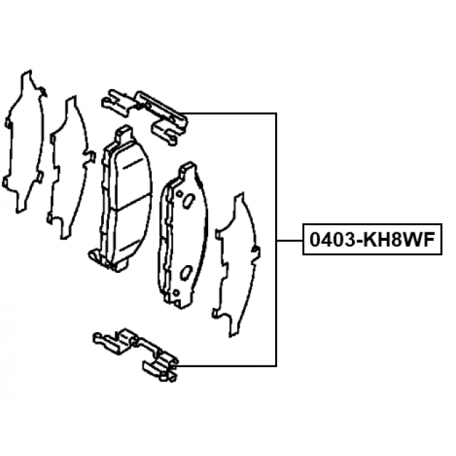 DISC BRAKE CLIP SET - Image 2