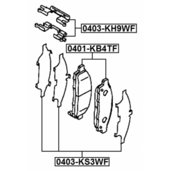 Alternative view of DISC BRAKE CLIP SET