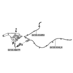 Alternative view of PARKING BRAKE CABLE