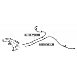 Alternative view of PARKING BRAKE CABLE, LEFT