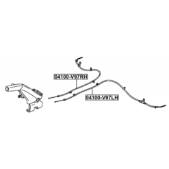 Alternative view of PARKING BRAKE CABLE, LEFT