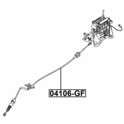 Alternative view of TRANSMISSION GEAR CHANGE CABLE