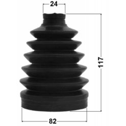 Alternative view of BOOT OUTER CV JOINT KIT PVC 82X117X24