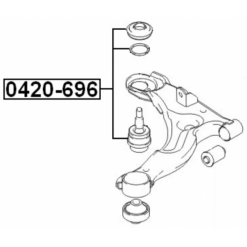 Alternative view of BALL JOINT FRONT LOWER ARM