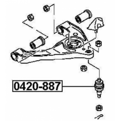 Alternative view of BALL JOINT FRONT LOWER ARM